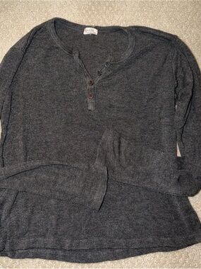 Brandy Melville Charcoal Knit Cardigan